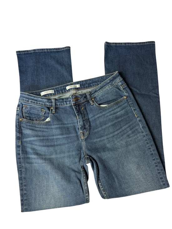 Vigoss Denim - Vigoss Straight Leg Jeans in Medium Blue Wash